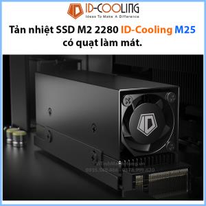 Tản nhiệt SSD M2 2280 ID-Cooling M25 , có quạt làm mát.