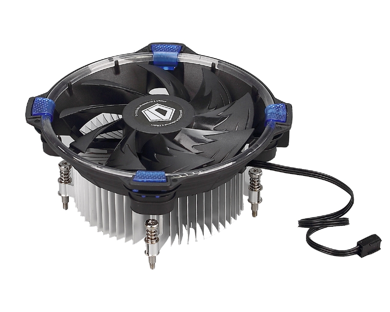 ID Cooling DK-03 Halo Blue / Red Led Riing ( Intel 115x / AMD ) - Top Down.