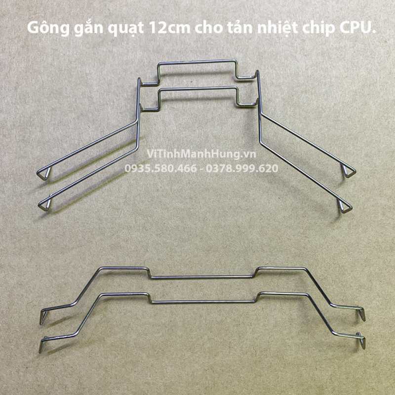 Gông gắn quạt 9cm - 12cm cho tản nhiệt chip CPU, gông fan 9cm - 12cm.