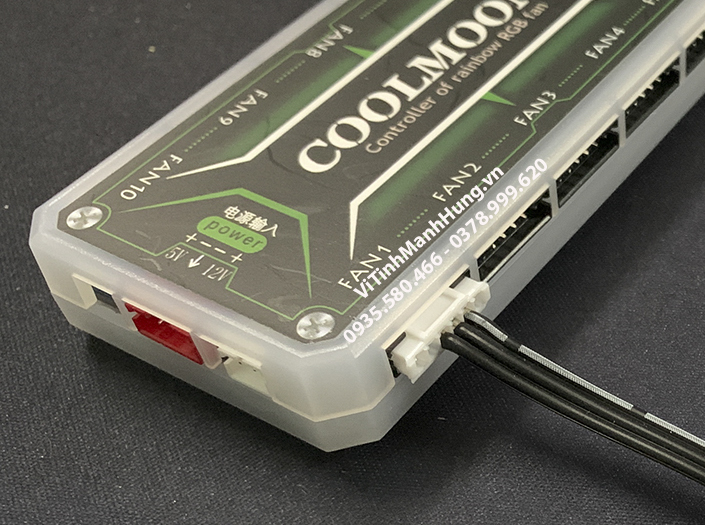 Led thanh CoolMoon F300, 5V ARGB, silicon ống vuông, dài 30cm, đồng bộ Mainboard hoặc Hub CoolMoon.