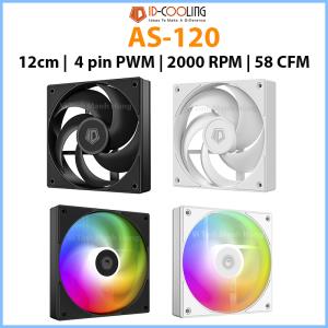 Quạt ID-Cooling AS-120 | AS-120-ARGB, 12cm, 2000 RPM, 58 CFM, 4 pin PWM.